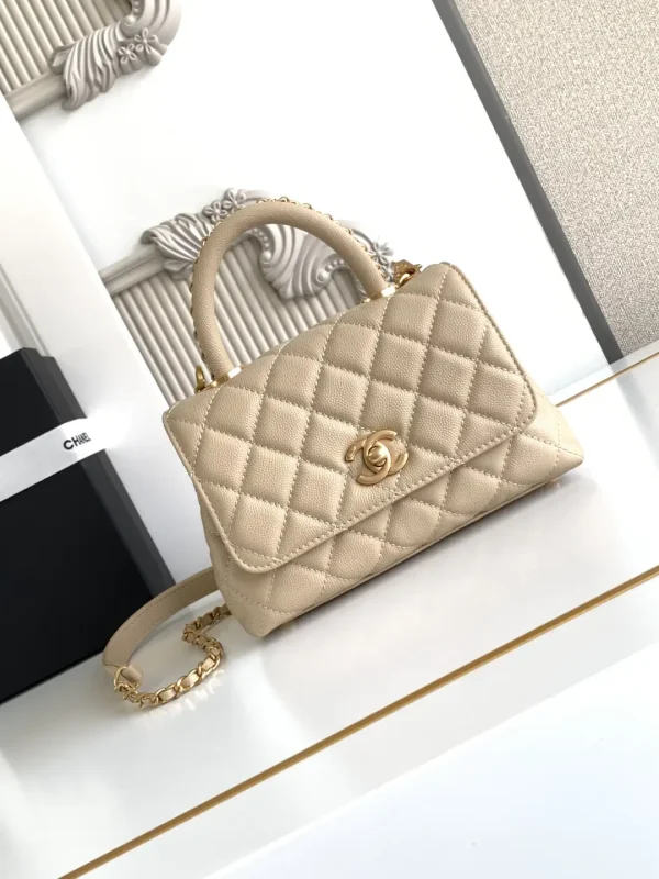 Chanel Quilted Top Handle Bag image 1