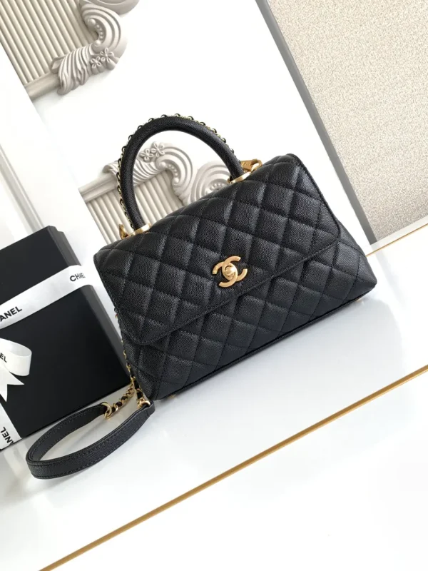 Chanel Quilted Top Handle Bag image 1