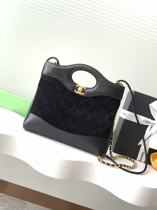 Chanel Quilted Top Handle Crossbody Bag image 1