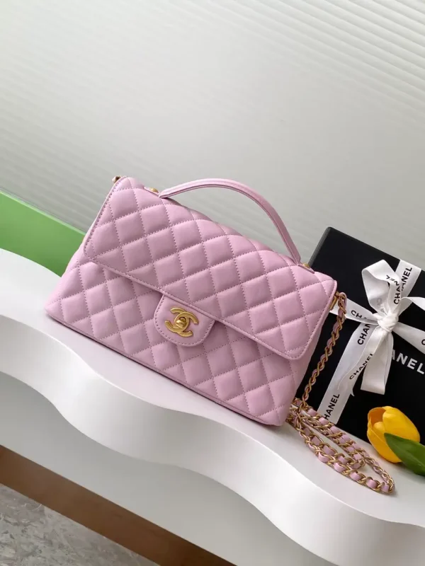 Chanel Quilted Top Handle Bag image 1