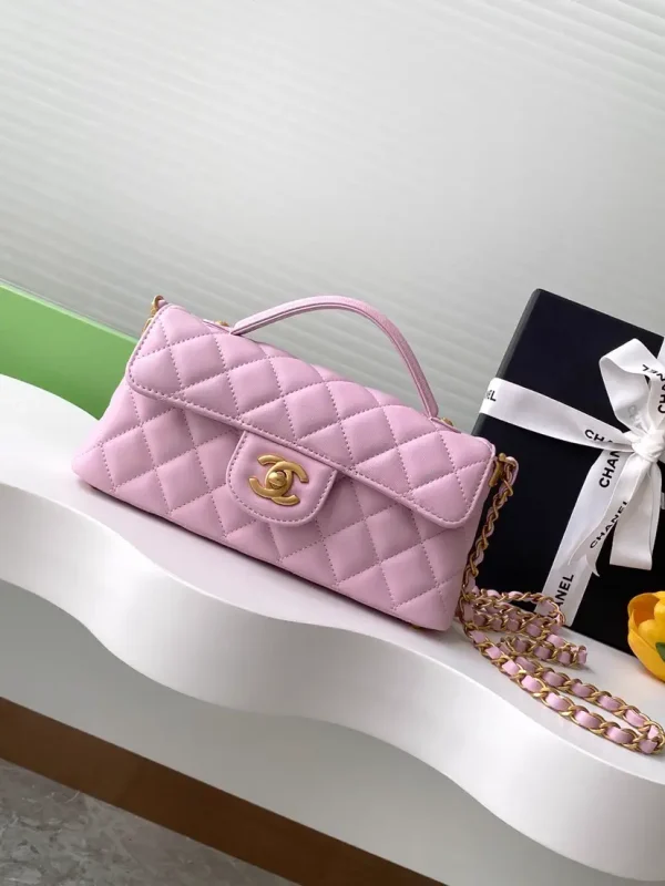 Chanel Quilted Top Handle Crossbody Bag image 1