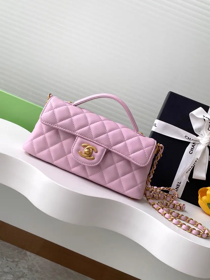 Chanel Quilted Top Handle Crossbody Bag image 1