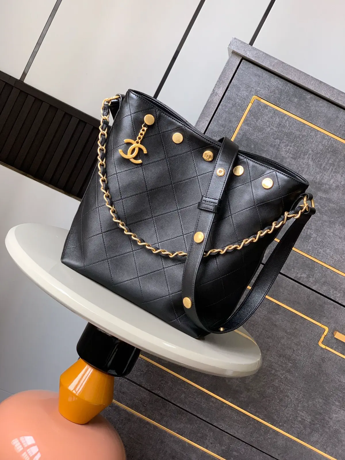 Chanel Quilted Bucket Bag image 1