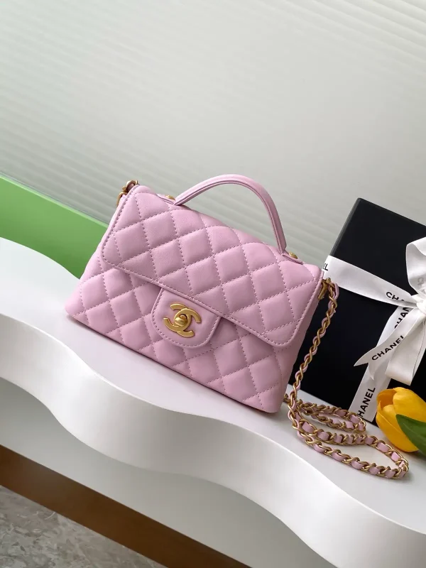 Chanel Quilted Top Handle Bag image 1