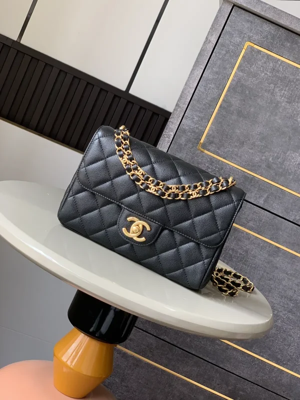 Chanel Quilted Double Chain Flap Crossbody Bag image 1