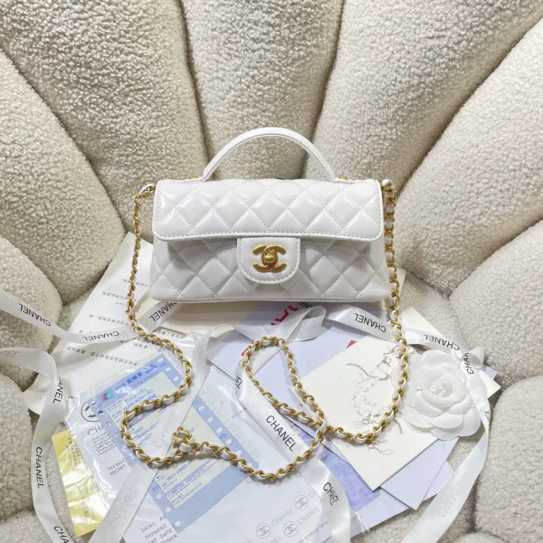 Chanel Quilted Top Handle Bag image 1