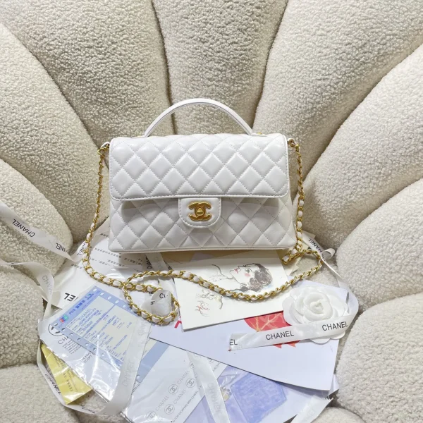Chanel Quilted Top Handle Crossbody Bag image 1