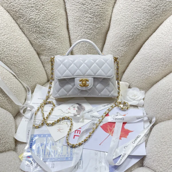 Chanel Quilted Top Handle Crossbody Bag image 1