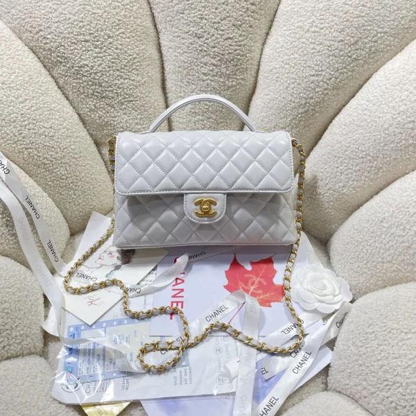 Chanel Quilted Top Handle Crossbody Bag image 1