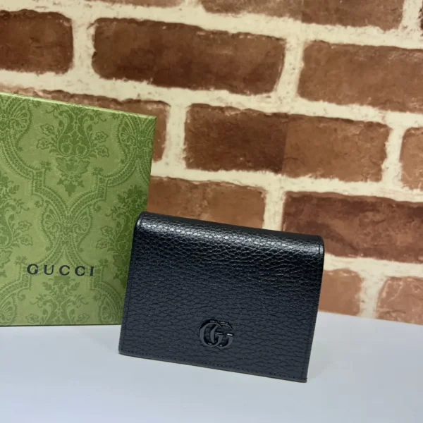 Gucci Black Leather Short Wallet image 1