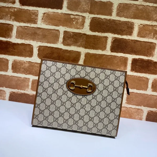 Gucci Monogram Horsebit Clutch image 1