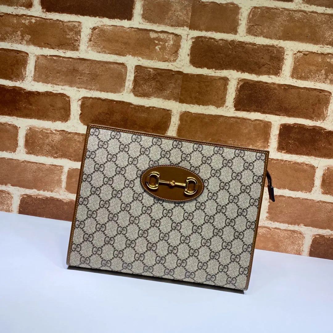 Gucci Monogram Horsebit Clutch image 1