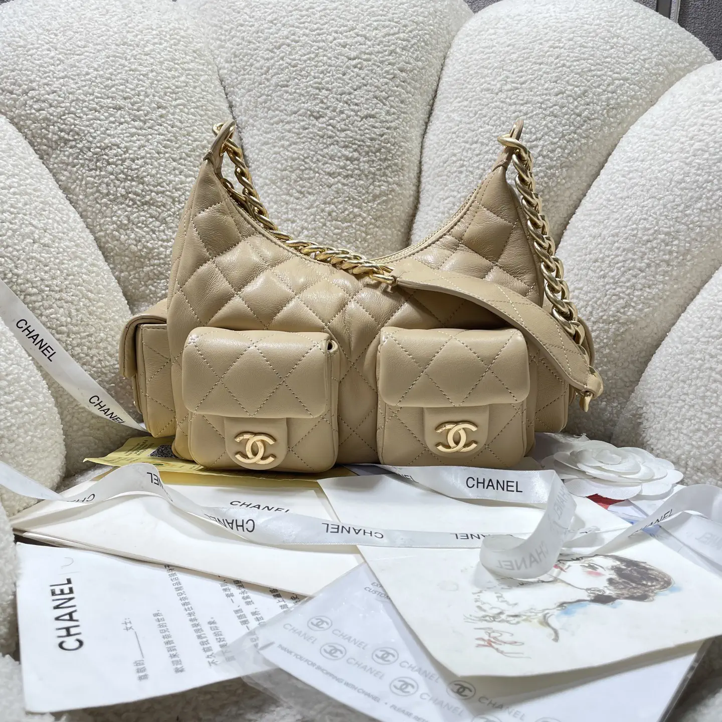 Chanel Quilted Leather Shoulder Bag image 1