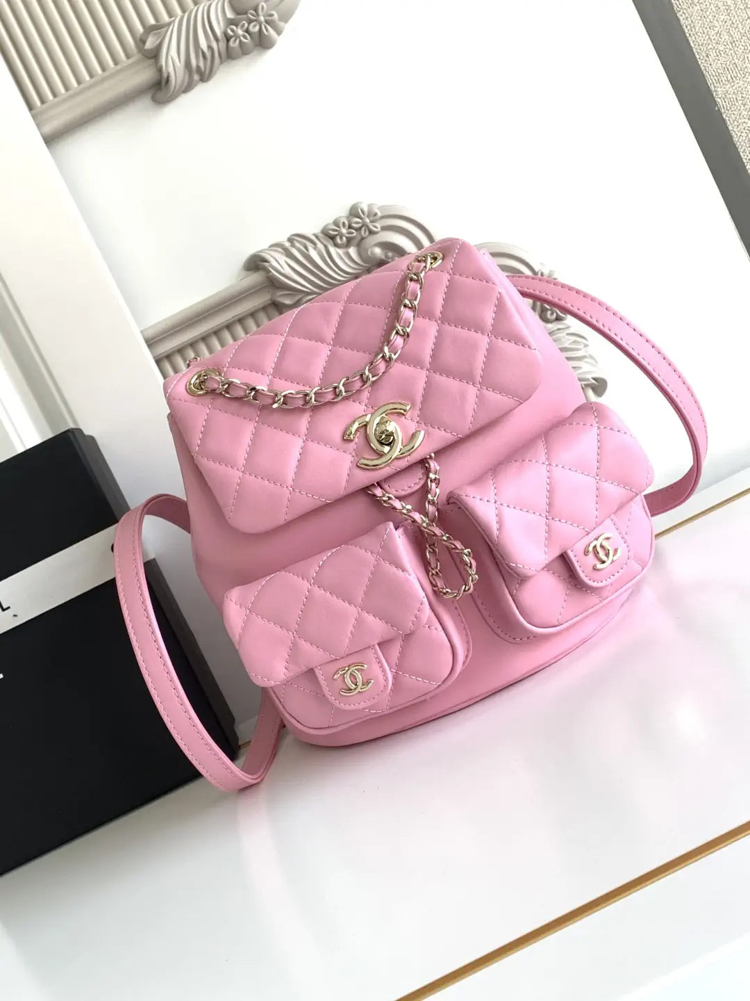 Chanel Quilted Backpack image 1