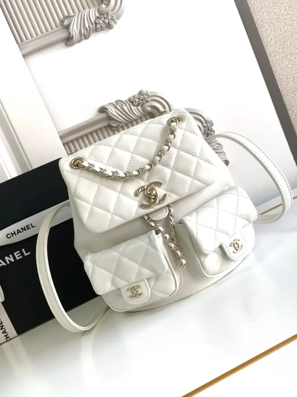 Chanel Quilted Leather Backpack image 1