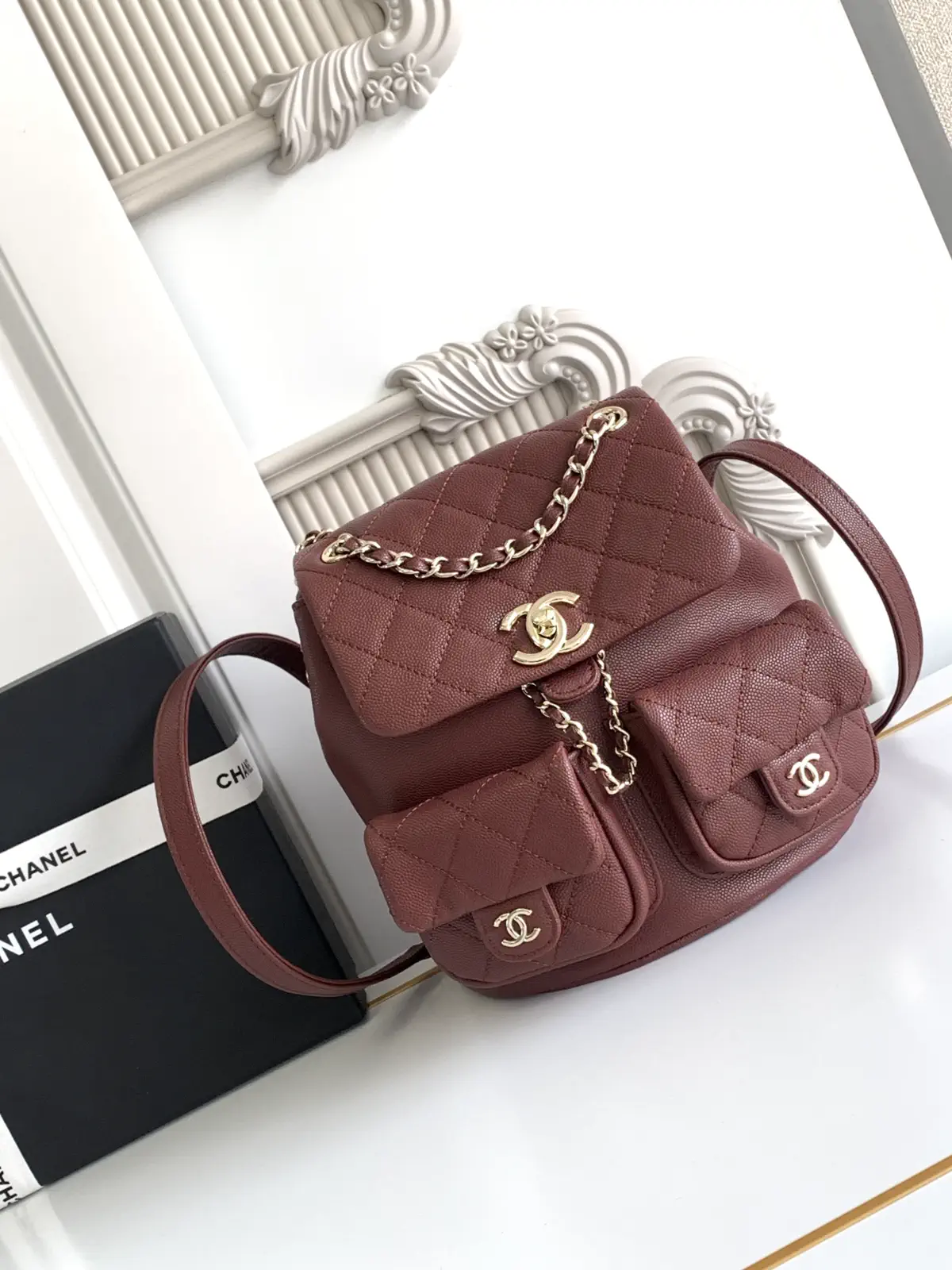 Chanel Quilted Caviar Leather Duma Backpack image 1
