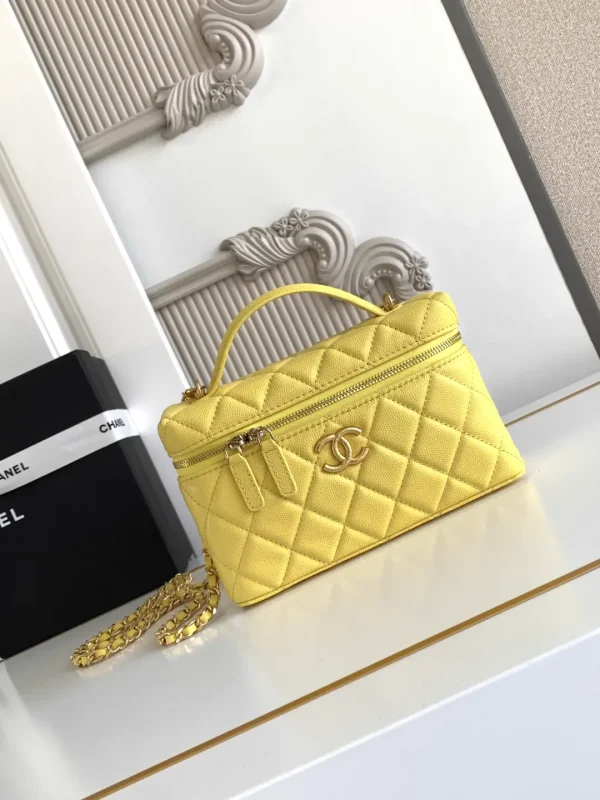 Chanel Quilted Top Handle Cosmetic Bag image 1