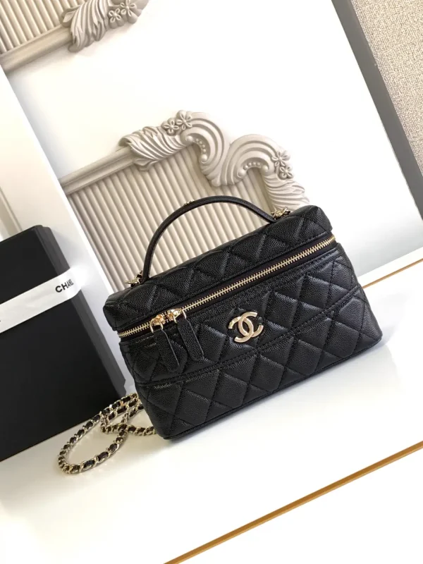 Chanel Quilted Top Handle Box Bag image 1