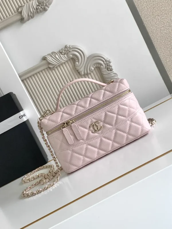 Chanel Quilted Top Handle Crossbody Bag image 1