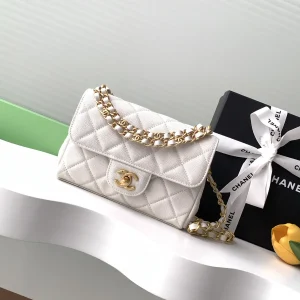 Chanel Quilted Double Chain Flap Bag image 1