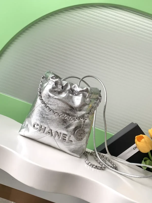 Chanel Mini 22 Metallic Crossbody Bag image 1