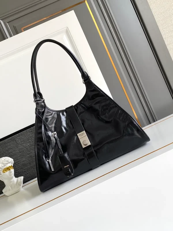 Prada Black Leather Shoulder Bag image 1