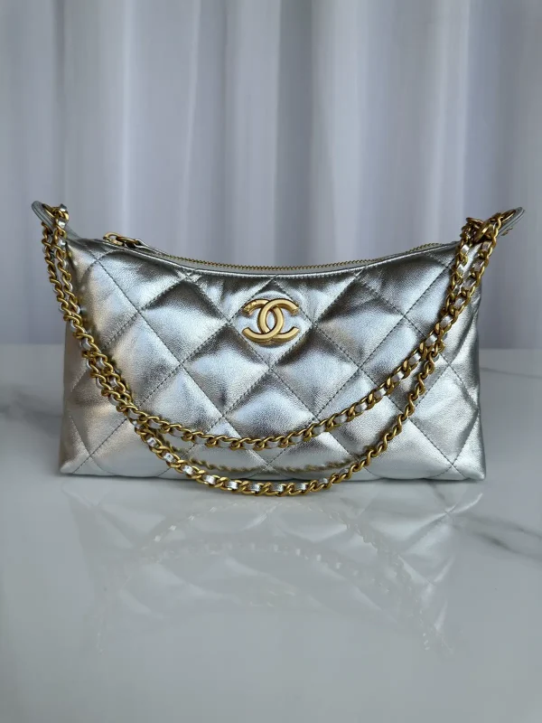 Chanel Quilted Metallic Shoulder Bag image 1