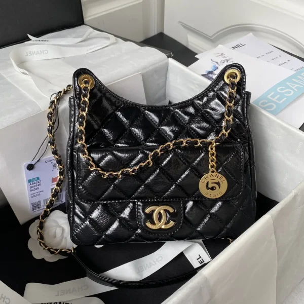 Chanel Quilted Hobo Shoulder Bag image 1