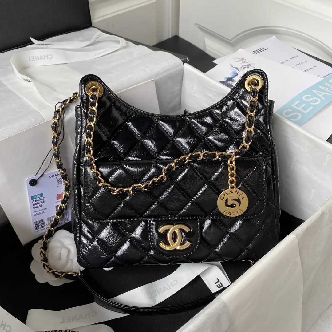 Chanel Quilted Hobo Shoulder Bag image 1