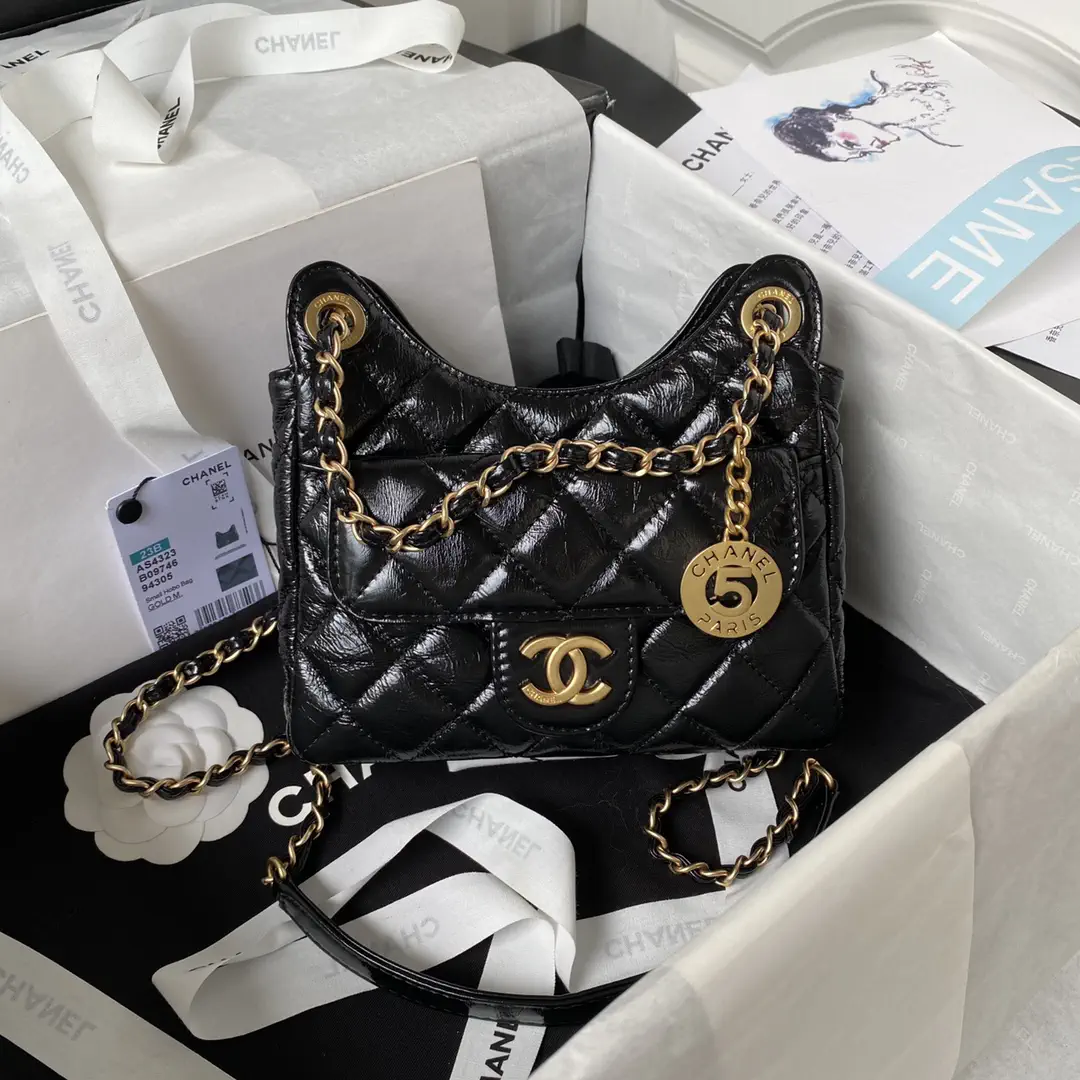 Chanel Quilted Hobo Shoulder Bag image 1