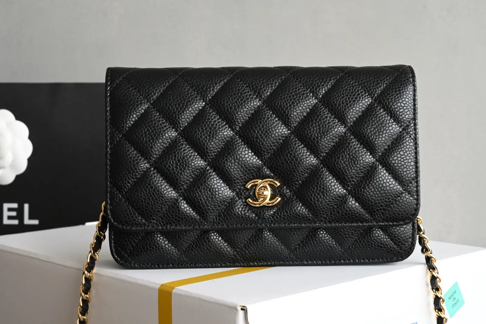 Chanel Quilted Wallet On Chain image 1