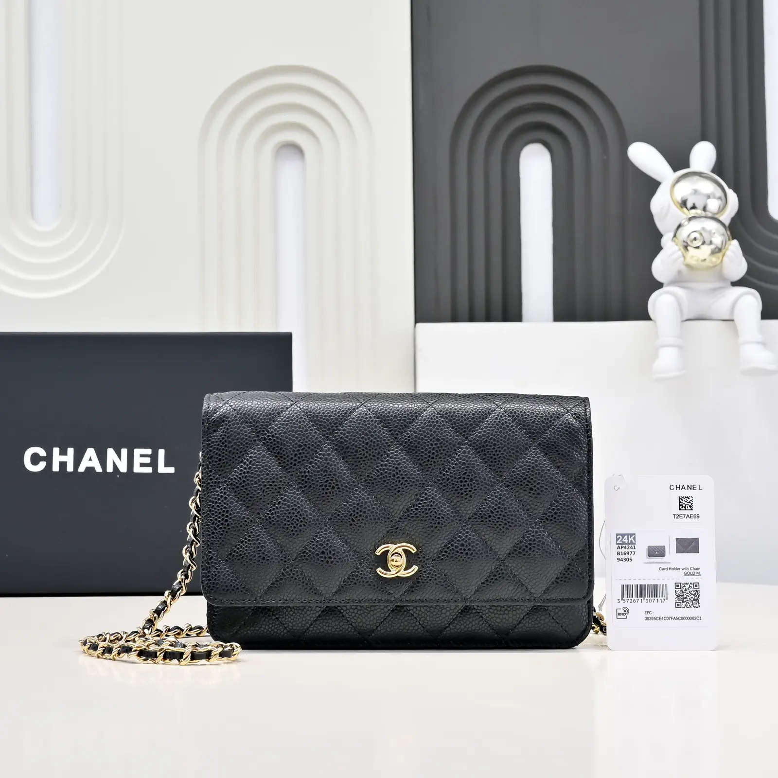 Chanel Quilted Chain Crossbody Bag image 1