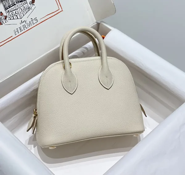 Hermès Cream White Mini Top Handle Bag image 1