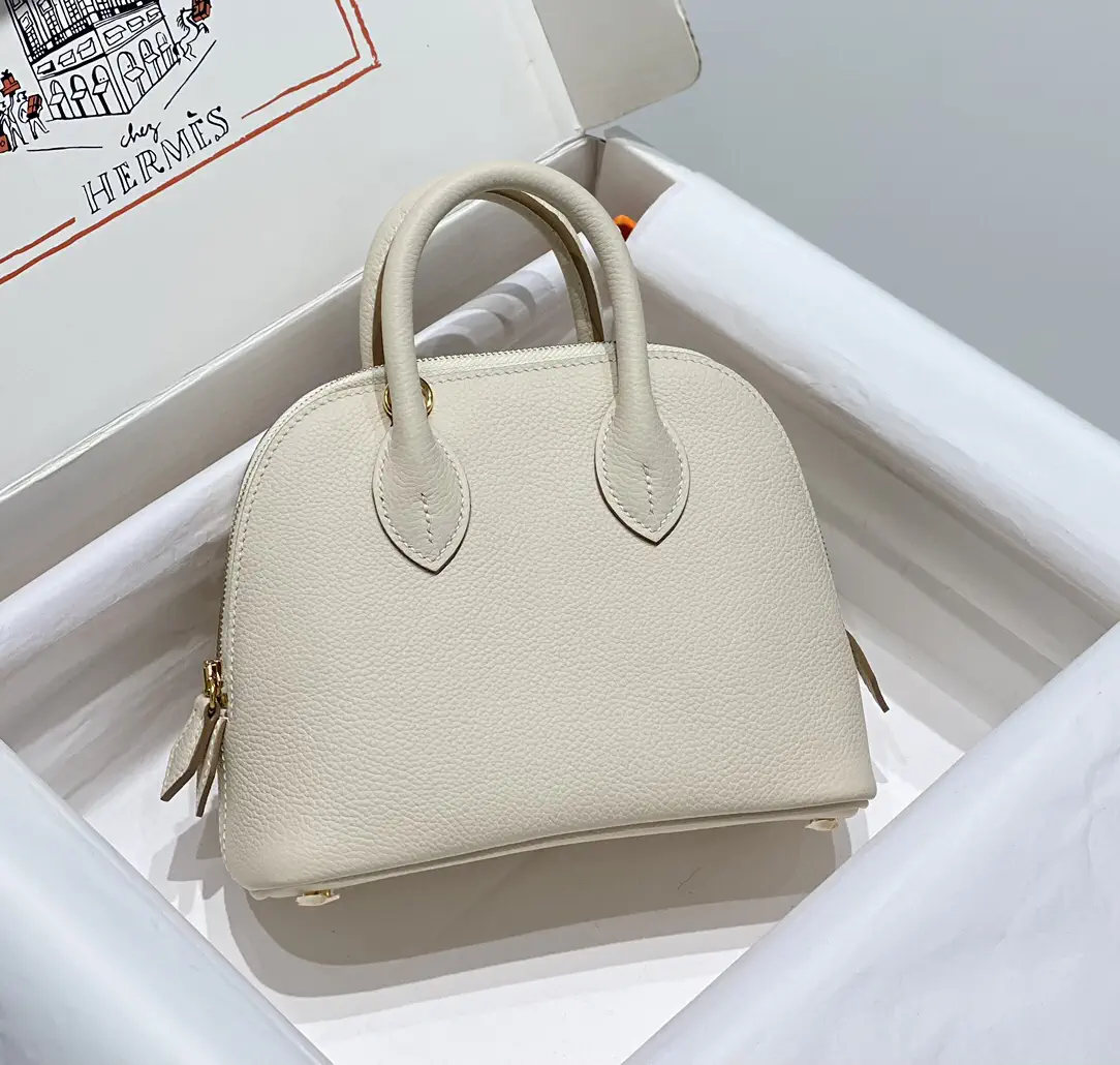Hermès Cream White Mini Top Handle Bag image 1