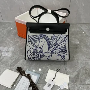Herbag Pegasus Print Top Handle Bag image 1