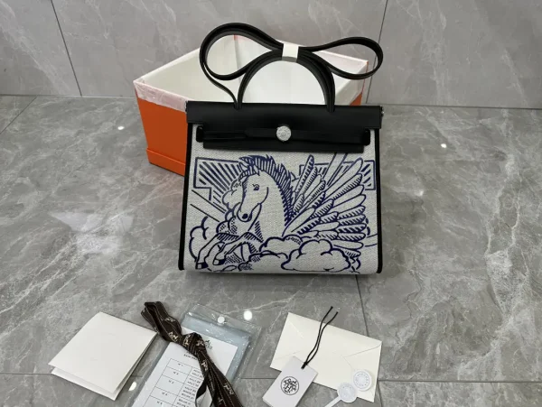 Herbag Pegasus Print Top Handle Bag image 1