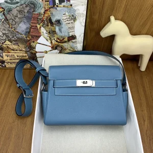 Hermès Blue Kelly Messenger Bag image 1