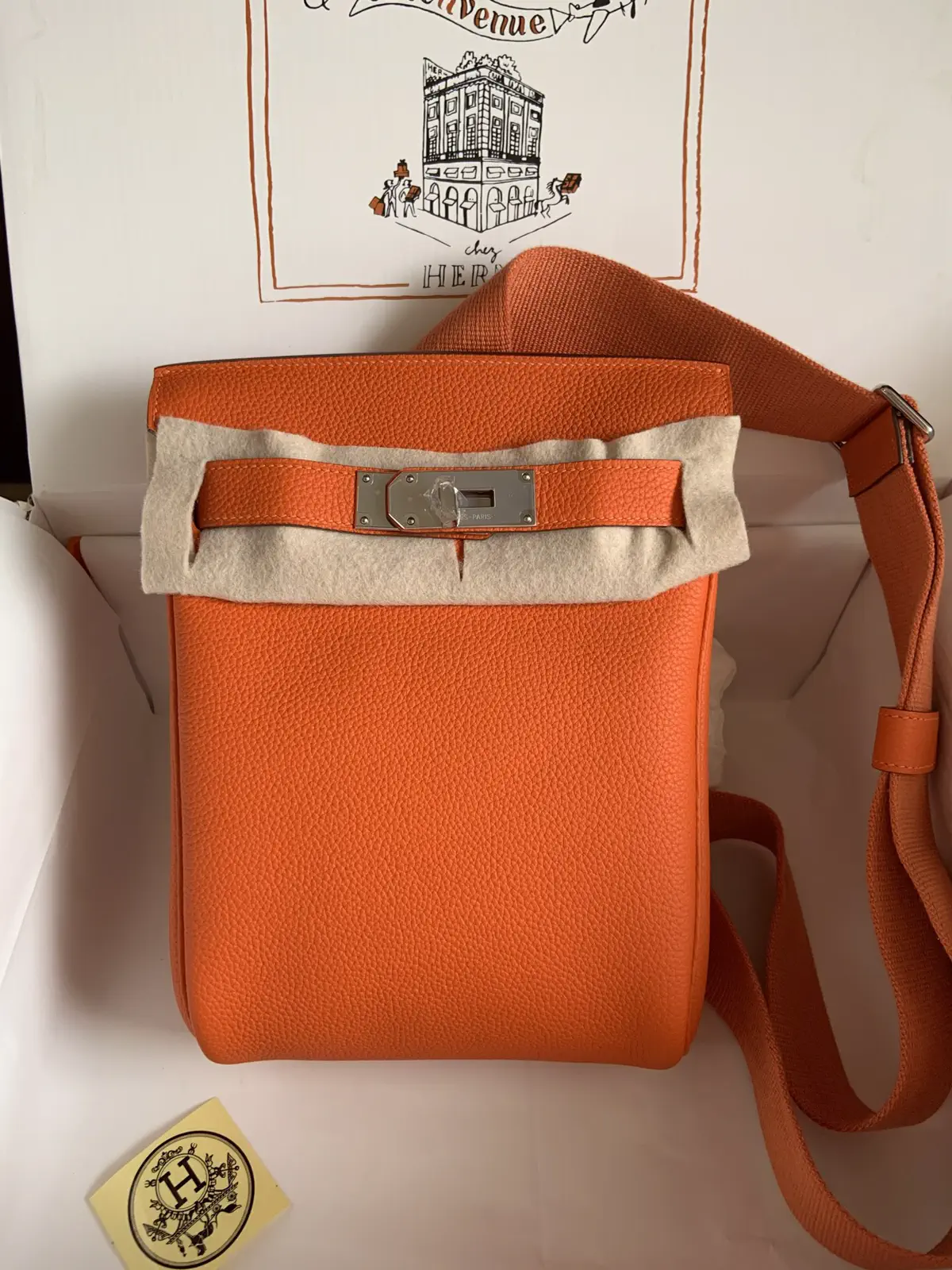 Hermès Orange HAC A DOS PM Crossbody Bag image 1