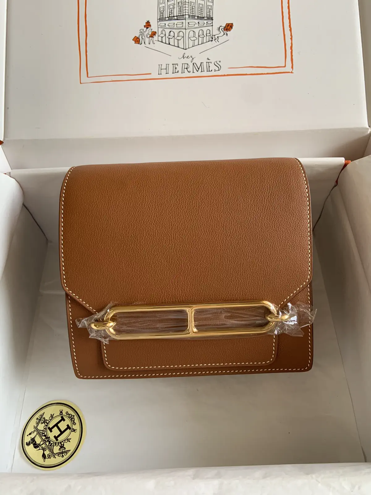 Hermès Roulis 19 Brown Shoulder Bag image 1