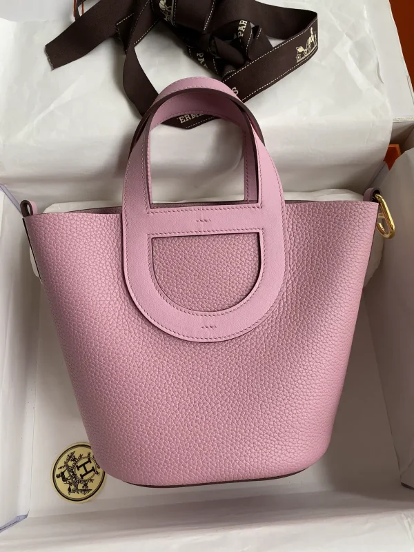 Hermès Pink In The Loop Top Handle Bag 18cm image 1