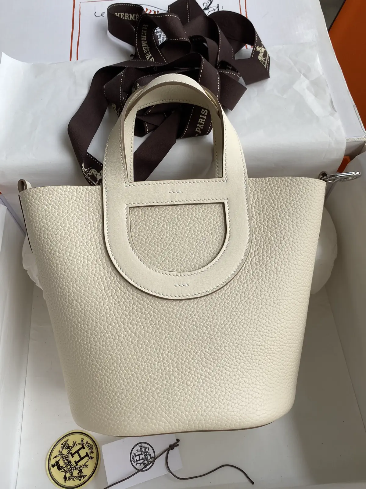 Hermès Cream In The Loop Top Handle Bag image 1
