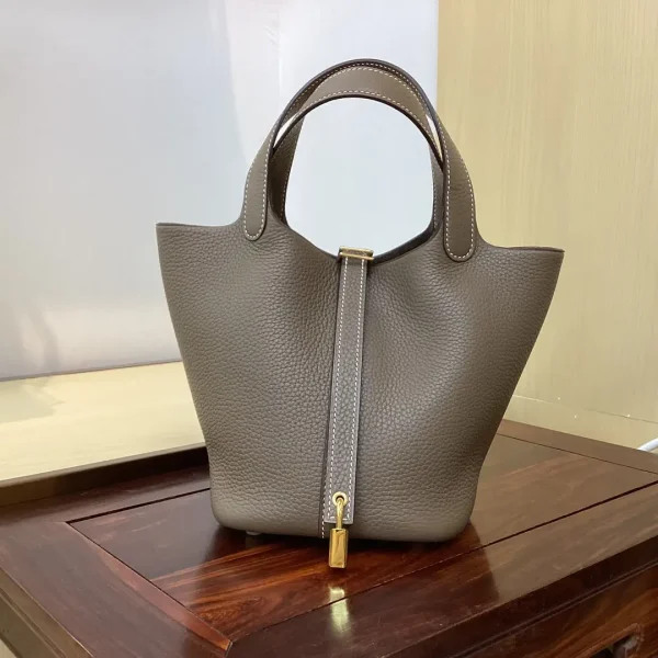Hermès Taupe Picotin Lock 18 Bag image 1