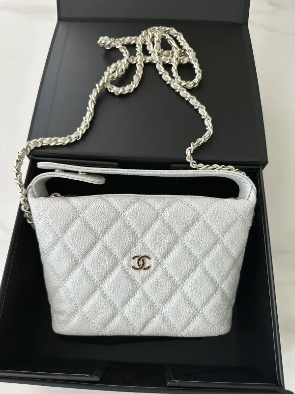 Chanel Quilted Caviar Leather Chain Crossbody Bag image 1