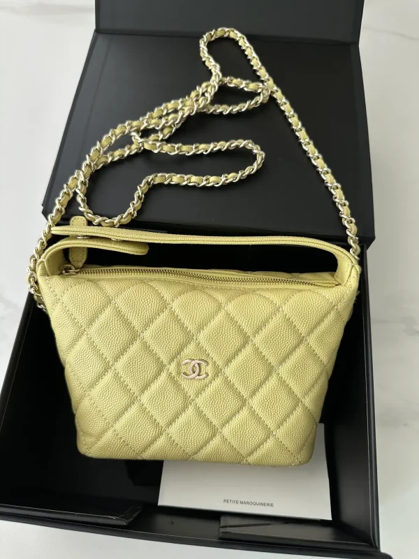 Chanel Quilted Caviar Leather Chain Crossbody Bag image 1