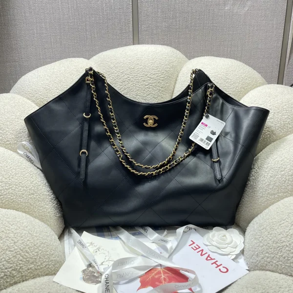 Chanel Quilted Leather Tote Bag image 1