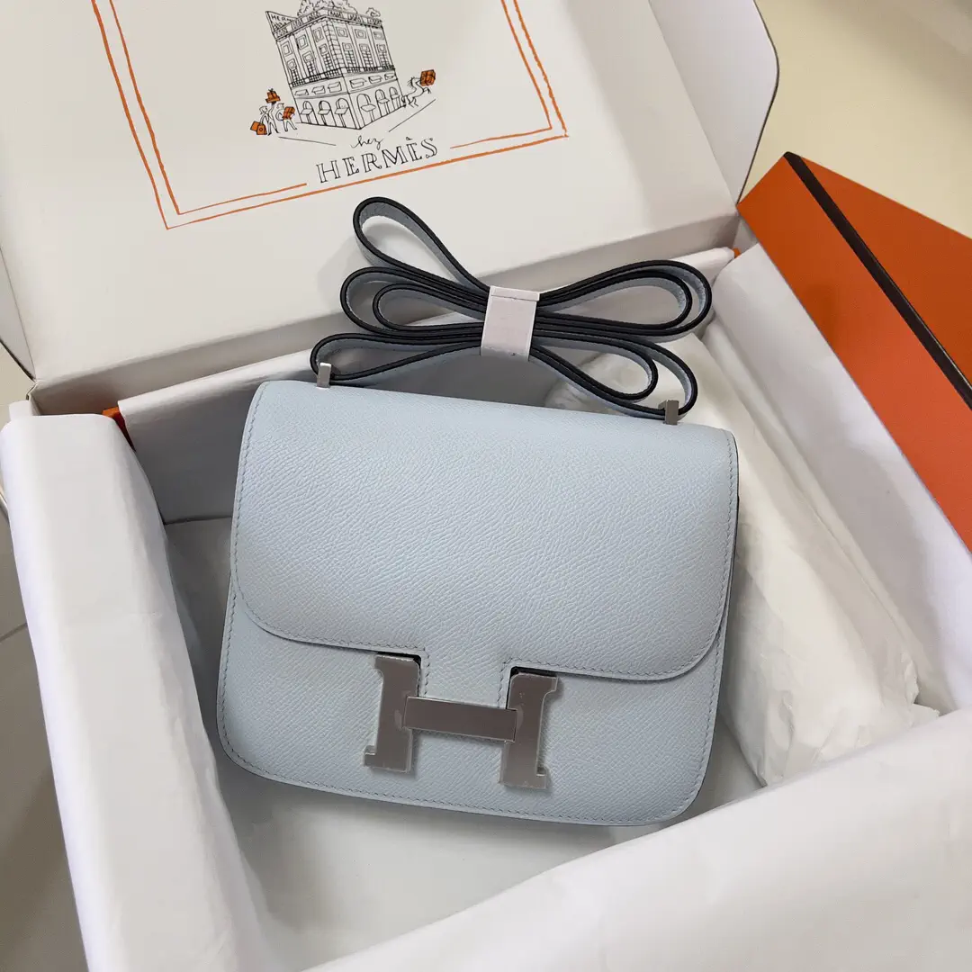 Hermès Light Blue Constance Shoulder Bag image 1