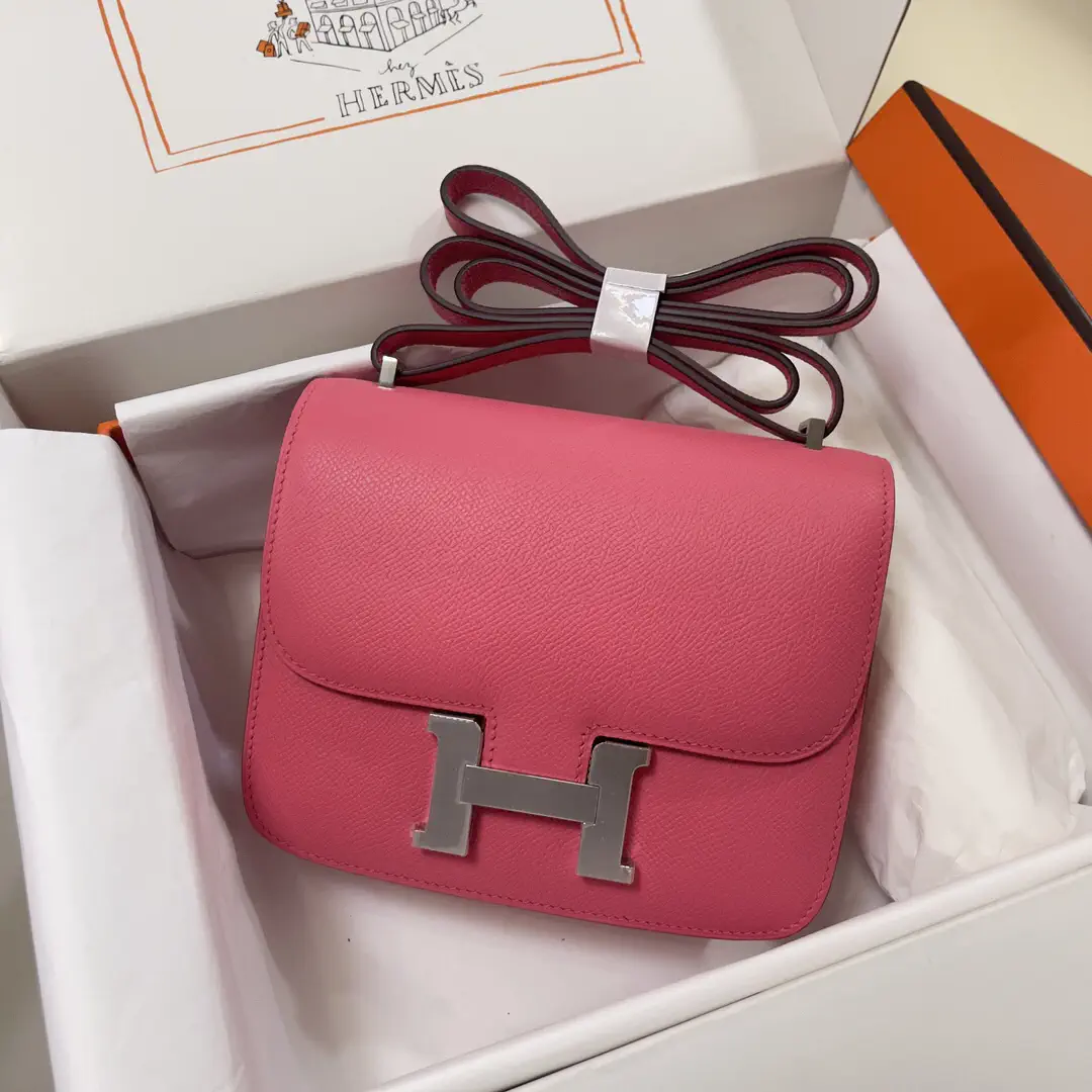 Hermès Pink Constance Shoulder Bag 19cm image 1