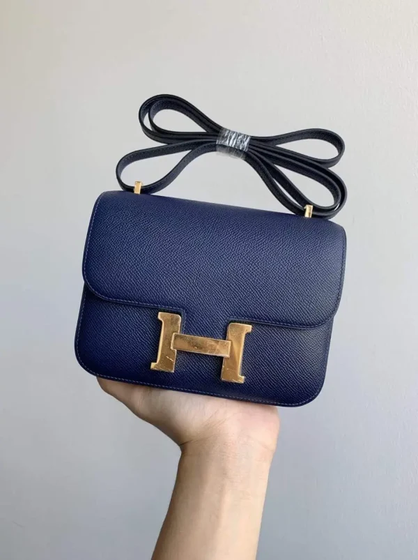 Hermès Navy Blue Constance Shoulder Bag image 1