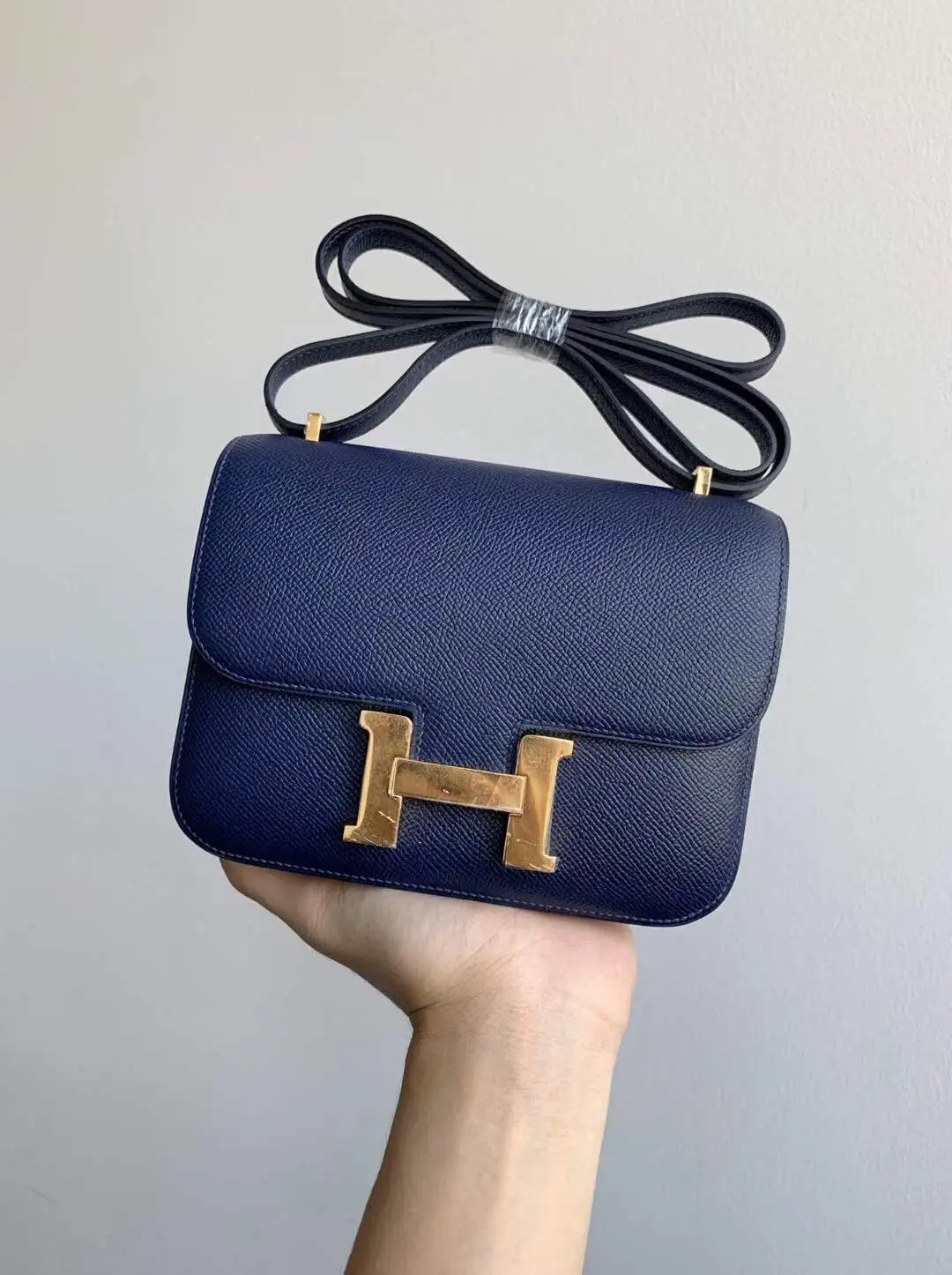Hermès Navy Blue Constance Shoulder Bag image 1