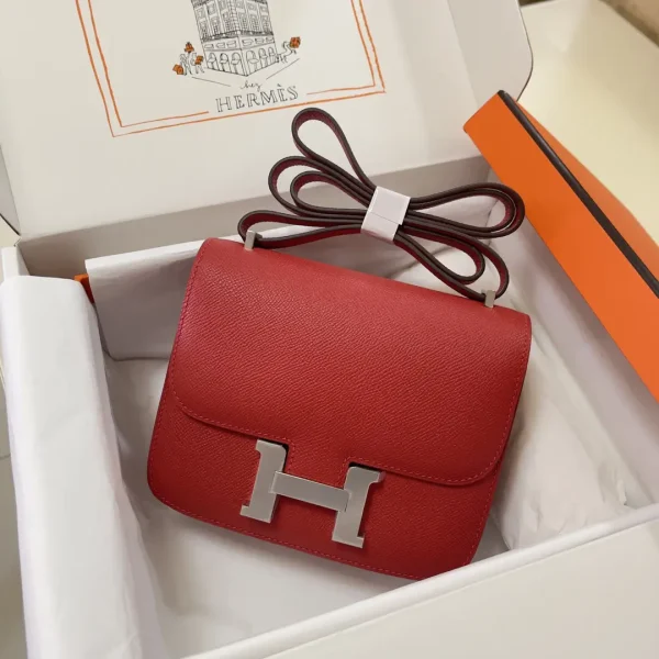 Hermès Red Constance Shoulder Bag 19cm image 1